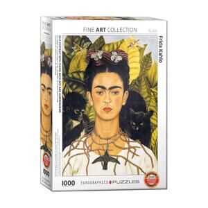 NIB Frida Kahlo's Self Portrait 1000 PC Jigsaw Puzzle Fine Art Eurographics